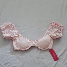 Adorable Light Pink Bikini Top. Nwt Blue Bathing Suit, Neon Bikinis, High Cut Swimsuit, Light Pink, Swimming, Pink, Color