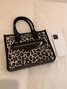 Bag For Love - Leopard Zipper Front Tote Bag - Women Tote Bags Product Description Style Fashionable Color Black Quantity 1 piece Strap Type Double Handle Pattern Type Leopard Bag Size Medium Type Shoulder Tote Bag Material PU Leather Coating 100% Polyurethane Composition 100% Polyurethane Size Chart INCH CM Size Bag Width Bag Height Bag Length one-size 3.9 8.3 10.6 Size Bag Width Bag Height Bag Length one-size 10 21 27 Similar Products h2 { text-align: center; } .red-box { width: 100%; display: Leopard Bag, Celine Luggage Bag, Coach Swagger Bag, Shoulder Tote Bag, Lady Dior Bag, Square Bag, Black Tote Bag, Womens Tote, Shoulder Tote