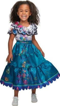 Disney Encanto Movie Mirabel Dress Costume For Girls- Fits Sizes 4-6x New. Encanto Mirabel Dress, Mirabel Dress, Girls Fancy Dress, Disney Encanto, Vibrant Dress, Barbie Outfits, Girl Fits, Halloween Costumes For Girls, Disney Films