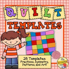 quilt templates for children to use in crafts and sewing projects, such as quilting