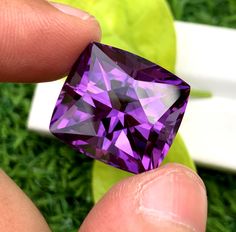 29.55 Ct Fancy Cut Purple Color Amethyst Gemstone February Birthstone, Amethyst Necklace, February Birth Stone, Amethyst Gemstone, Amethyst Ring, Purple Amethyst, Cut And Color, Purple Color, Precious Stones