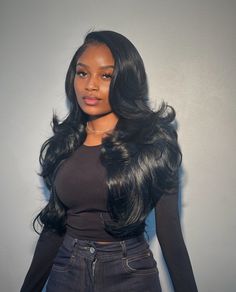 Side Part Sew In, Black Wigs For Black Women, Instagram Face, Sew In Hairstyles, Quick Weave Hairstyles, Face Card, Dope Hairstyles, Hair Laid, Front Lace Wigs Human Hair