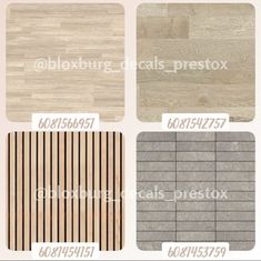 the different types of wood flooring in various styles and colors, including beiges, brown