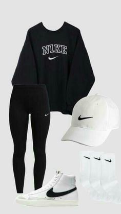 Cute Nike Outfits, Cute Lazy Day Outfits, Lazy Day Outfits, Cute Preppy Outfits, Easy Trendy Outfits, Cute Comfy Outfits