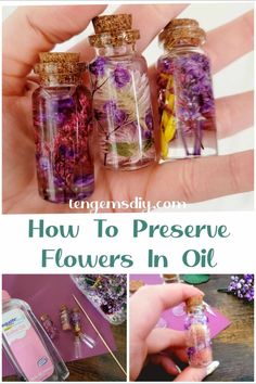 how to preserve flowers in glass bottles for kids and adults - step by step instructions