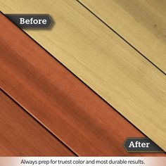 the before and after pictures of wood flooring that is being used in different types of floors