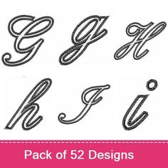 Outline Script Font Design Pack