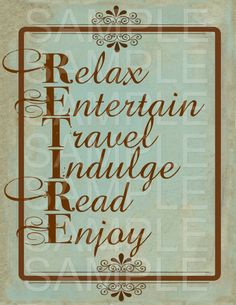 the words relax, energetin, traves and read enjoy are shown in brown