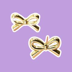 18K Stainless Steel Tarnish-Free Bow Stud Earrings, these earrings feature adorable bow designs meticulously crafted from high-quality stainless steel with a radiant 18K gold finish. Their tarnish-free properties ensure they retain their brilliance over time, while the classic stud style offers timeless appeal. Gold Earrings With Decorative Bow As Gift, Classic Gold Bow Earrings, Gold Earrings With Decorative Bow For Formal Occasions, Formal Gold Earrings With Decorative Bow, Elegant Gold Earrings With Bow Tie Detail, Gold Earrings With Bow Tie Detail For Gift, Gold Bow Tie Earrings For Gift, Bow Designs, Stud Style