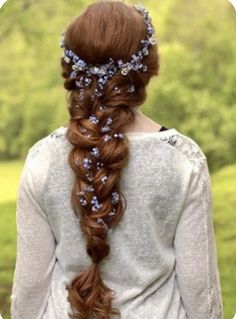 Viking Wedding Hairstyles, Hair Garland Wedding, Princess Hairstyle, Hair Garland, Viking Wedding, Ball Hairstyles, Fantasy Princess, Long Hair Wedding Styles