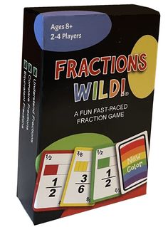 the fractions wild game is in its box and ready to be played by children