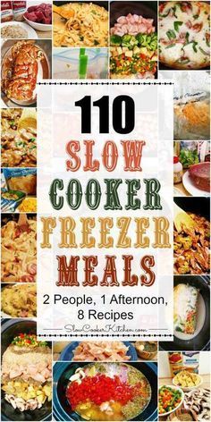 the cover of 10 slow cooker freezer meals