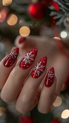 Winter Nails Acrylic