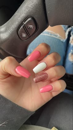 Simple Spring Nail Ideas Square, Pink Gel Nails Designs, Gel Nails Designs, Teen Nails, Western Nails, Angel Nails, Long Square Nails, Pastel Nails Designs, Peach Nails