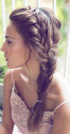 Fishtail Braids, Side Braid Hairstyles, Popular Haircuts, Hair And Beauty, Long Hairstyles, Good Hair Day, Fish Tail Braid, Hair Envy