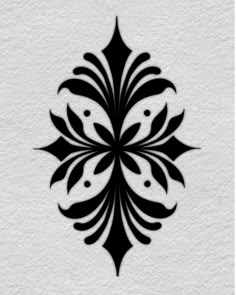 a black and white pattern on a paper