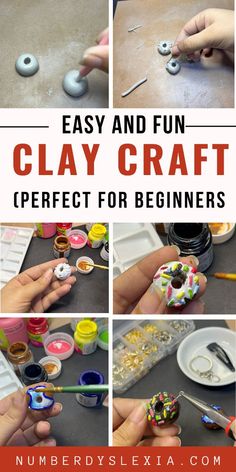 easy and fun clay craft for beginners to make with the help of polymer beads