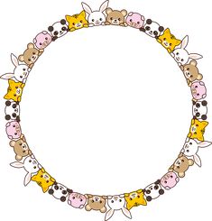 a circle made up of many different animals