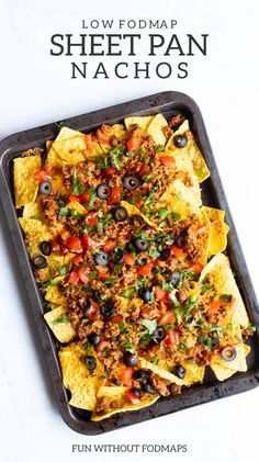 the low fodmap sheet pan nachos recipe