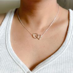 Circle Triangle Necklace, Circle Triangle Pendant, 925 Sterling Silver, Minimal Necklace, Modern Geometric Necklace, Simple Necklace Triangle Bracelet, Geometric Necklace, Necklace Simple, Matching Bracelet, Rolo Chain