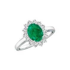 Presenting our oval emerald gemstone, embellished with a timeless diamond halo. This piece, inspired by the classic elegance of Princess Diana, effortlessly merges vintage charm with a modern flair, resulting in an exceptionally classy and sophisticated accessory. Available in 14k white gold and 14k yellow gold 4.75 total carat weight Natural, untreated emerald gemstone Diamond Color: H, Clarity: SI2 Made to order. Lead time is 6-8 weeks. Benefits of Solid 18k Gold Jewelry Most loved for its dur Classic Green Halo Ring With Diamond Accents, Formal Diamond Ring With Halo For May Birthstone, Elegant Emerald Ring With Oval Cabochon, Oval Emerald Ring With Halo Setting For Formal Occasions, Classic Oval Emerald Ring With Center Stone, Formal Emerald Halo Ring Fine Jewelry, Classic Emerald Ring With Halo Setting For Formal Occasions, Classic Emerald Halo Ring For Formal Occasions, Classic Oval Halo Ring For Formal Occasions