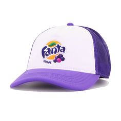 Adjustable hat. Cap is "One Size Fits Most" (OSFM). Fizzy and lovely. Hat Material: 100% Cotton/PolyesterCrown: White/PurpleVisor: PurpleButton: PurpleFront Logo: Official colors Casual Purple Visor Baseball Cap, Purple Curved Brim Trucker Hat, Purple Trucker Hat With Curved Brim, One Size, Purple Trucker Hat With Curved Brim, Purple Trucker Hat One Size, Adjustable Purple Trucker Hat With Curved Brim, Adjustable Purple Cap, Purple Adjustable Trucker Hat, Purple Snapback Baseball Cap