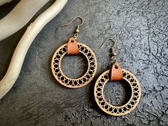 Leather Jewels, Faux Leather Earrings