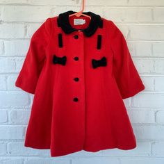 Loved It But Forgot Had It So Never Worn, Ready To Rotate For Something New. Questions? Leave A Comment Below! Red Outerwear For Playtime In Fall, Red Outerwear For Fall Playtime, Wool Dress Coat, Dress Coat, Red Wool, Wool Dress, Coat Dress, Kids Jacket, Leave A Comment