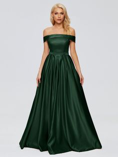 Hunter_Green Dark Green Bridesmaid Dress, Lace Chiffon Bridesmaid Dress, Bridesmaid Dresses Satin, Simple Bridesmaid Dresses, Full Maxi Skirt, Bridesmaid Dresses Long Chiffon, Satin Bridesmaid Dresses, Long Bridesmaid Dress, Dress Order