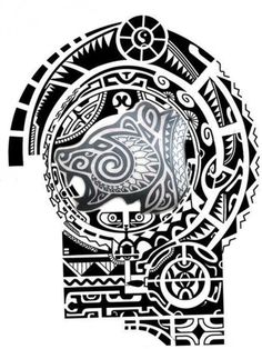 a drawing of a head with an intricate design on it