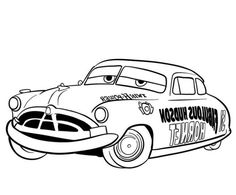 the character from cars coloring pages