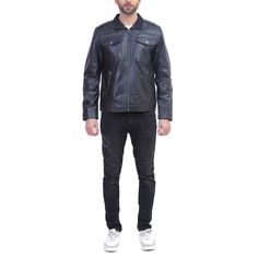 [additional] Buy Classic Black Leather Motorcycle Jacket For Men 100% Real Leather, Premium Stitching Throughout, Classic Style, High-Quality Zipper, Free Shipping. Our jacket is made with the best products available that tend to enhance its beauty. QUALITY: The leather jacket is made with the best quality leather which is not only durable but also resistant to tear. It can also endure harsh environmental conditions and would look the same for years and years. 100% SCREEN ACCURATE STYLE: Our spe Captain America Leather Jacket, Man Cafe, Black Leather Motorcycle Jacket, Motorcycle Jacket Mens, Zip Collar, Mens Black Leather, Vintage Motorcycle, Jacket For Men, Leather Motorcycle Jacket