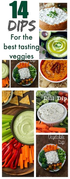 the top ten dips for the best tasting veggies