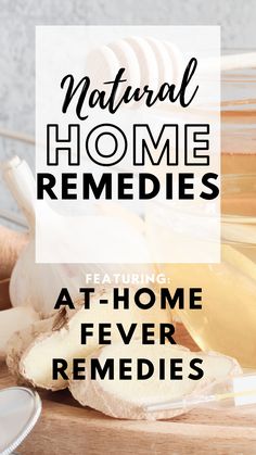 Ginger root, garlic and a jar of honey displayed on a wooden surface. Fever Remedies For Adults, Natural Fever Remedies, Home Remedies For Sickness, Home Remedies For Fever, Natural Remedies For Fever, Wellness Rituals, Sunburn Remedies, First Aid Tips, Farm Living