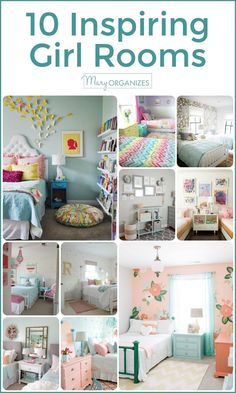 10 Inspiring Girl Rooms - creatingmaryshome.com Preteen Bedroom, Shared Girls Bedroom, Girl Bedrooms, Old Room, Girl Bedroom Designs, Girl’s Room, Girl Beds, Girl Bedroom Decor, Big Girl Rooms