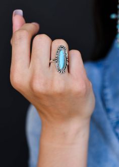 Adjustable Silver Ring with Turquoise Stone Country Outfits Women, Western Rings, Turquoise Silver Bracelet, Silver Jewlery, Country Jewelry, Navajo Turquoise, Ring Collection, Bohemian Rings, Pretty Jewelry