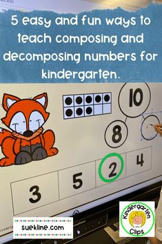 5 Easy and Fun Ways to Teach Composing and Decomposing Numbers for Kindergarten. Composing Numbers Kindergarten, Numbers Kindergarten Worksheets, Numbers For Kindergarten, Number Bond Games, Number Worksheets Kindergarten, Decomposing Numbers