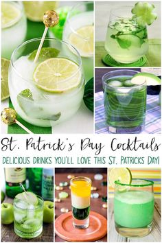 st patrick's day cocktails that are delicious and easy to make for the holiday