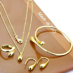 Lovely Jewelry Gift Set. Eardrop Water Drop Big Hand Chain Bracelet Necklace Ring Hook Oval Earrings Set' Necklace:18", Bracelet:8", Weight: 30g/4pcs, Gold Plated Copper Alloy Teardrop Jewelry, Hand Chain Bracelet, Needle Earrings, Unicorn Necklace, Celtic Knots, Women's Jewelry Sets, Fashion Jewelry Sets, Hand Chain, Flower Earrings Studs