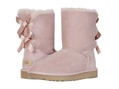 Pink Uggs With Bows, Jojo Bow, Ugg Mini Bailey Bow, Ugg Boots With Bows, Cute Uggs, Pink Ugg Boots, Uggs With Bows, Princess Closet, Ugg Bailey Bow