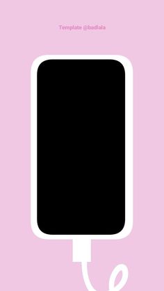 a black and white square shaped object on a pink background with the words template @ badataa