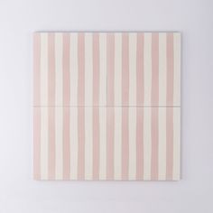 a pink and white striped piece of paper