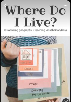 the cover of where do i live?, with an image of a person holding papers