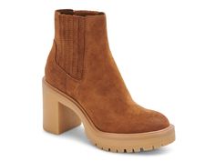 Dolce Vita Caster H2O Bootie | DSW Dolce Vita Caster, Dolce Vita Booties, Booties Outfit, Clogs Style, Madden Girl Shoes, Wedge Ankle Boots, Brown Booties, Cute Boots, Dolce Vita Shoes