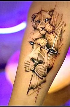 Lion And Son Tattoo, Tattoo Idea For Son, Lion Family Tattoo, Tattoo Lions, Lion Cub Tattoo, Tattoo After Care, Tattoos Lion, Iphone Wallpaper Ideas, Tattoo Ideas Unique