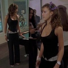 Honey’s outfits in Honey. Which outfit’s your favourite? • Honey 2003 ‧ Dance/Romance ‧ 1h 34m • #honey #movie #movies #outfit #outfits #2000s #00s #jessicaalba Do you like Honey’s wardrobe? 90s Movie Fashion Outfits, Honey Dance Movie, Movie Fall Outfits, Shy Smith Outfits, Edie Britt Outfits, Honey Movie Outfits, Honey Outfits