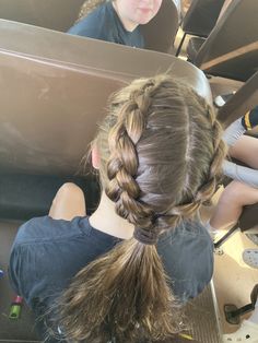 Soccer Girl Hairstyles, Hair Staly, Race Day Hair, Running Hairstyles, Soccer Hairstyles, Track Hairstyles, Competition Hair, Gymnastics Hair, Dutch Braid Hairstyles