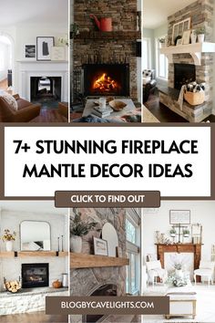 7 fireplace mantle decor ideas Decorate Large Fireplace Mantle, Fireplace Mantle Decor Garland, Fireplace Mantle Natural Wood, Oak Mantel Decorating Ideas, Fireplace Mantle Update Ideas, Formal Fireplace Mantle Decor, Mantle Wall Art, Lounge Mantlepiece, Fireplace Mantle With Large Picture