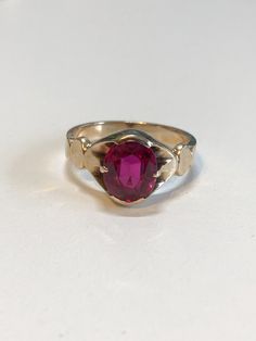 - Vintage Art Deco Oval Cut Man made Ruby Ring - tested and marked 10k gold - Stone measures approx. 10mm x 8mm - Carat weight 2.5 - weighs 5.2 grams - size 10 APPRAISED FOR 529$ (4-26) Classic Oval Signet Ring With Center Stone, Classic Ruby Signet Ring, Classic Gold Oval Ruby Ring, Classic Oval Gold Ruby Ring, Classic Oval Ruby Ring In Gold, Classic Oval Ruby Ring With Diamond Cut, Heirloom Oval Signet Ring With Center Stone, Heirloom Oval Ruby Ring With Diamond Cut, Antique Oval Signet Ring With Diamond Cut