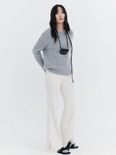 Composition : Shell : Polyester100%Country of Origin : KOREA Chic Relaxed Fit Wide Leg Pants For Winter, Chic Relaxed Fit Winter Pants, Chic Full Length Wide Leg Pants For Winter, Chic Wide Leg Pants For Winter, Bootcut Pants, Pants Straight, Composition, The Originals, Clothes For Women